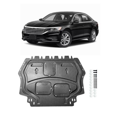 Front Engine Splash Shield Under Cover for Passat 2020-2023 Black