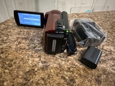 Sony Handycam DCR SR47 Camcorder Red 60x Optical Zoom HDD Video Camera