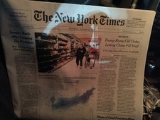 NEW YORK TIMES - SATURDAY JANUARY 24, 2026 (COMING OF THE STORM - STOCK UP -USA)