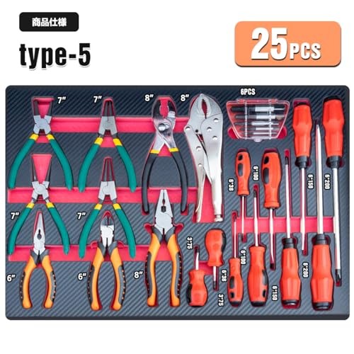 Tool set 414 pieces cabinet compatible drawer storage tool