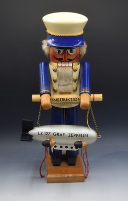 STEINBACH VINTAGE GRAF ZEPPELIN LF127 WOODEN NUTCRACKER 15''
