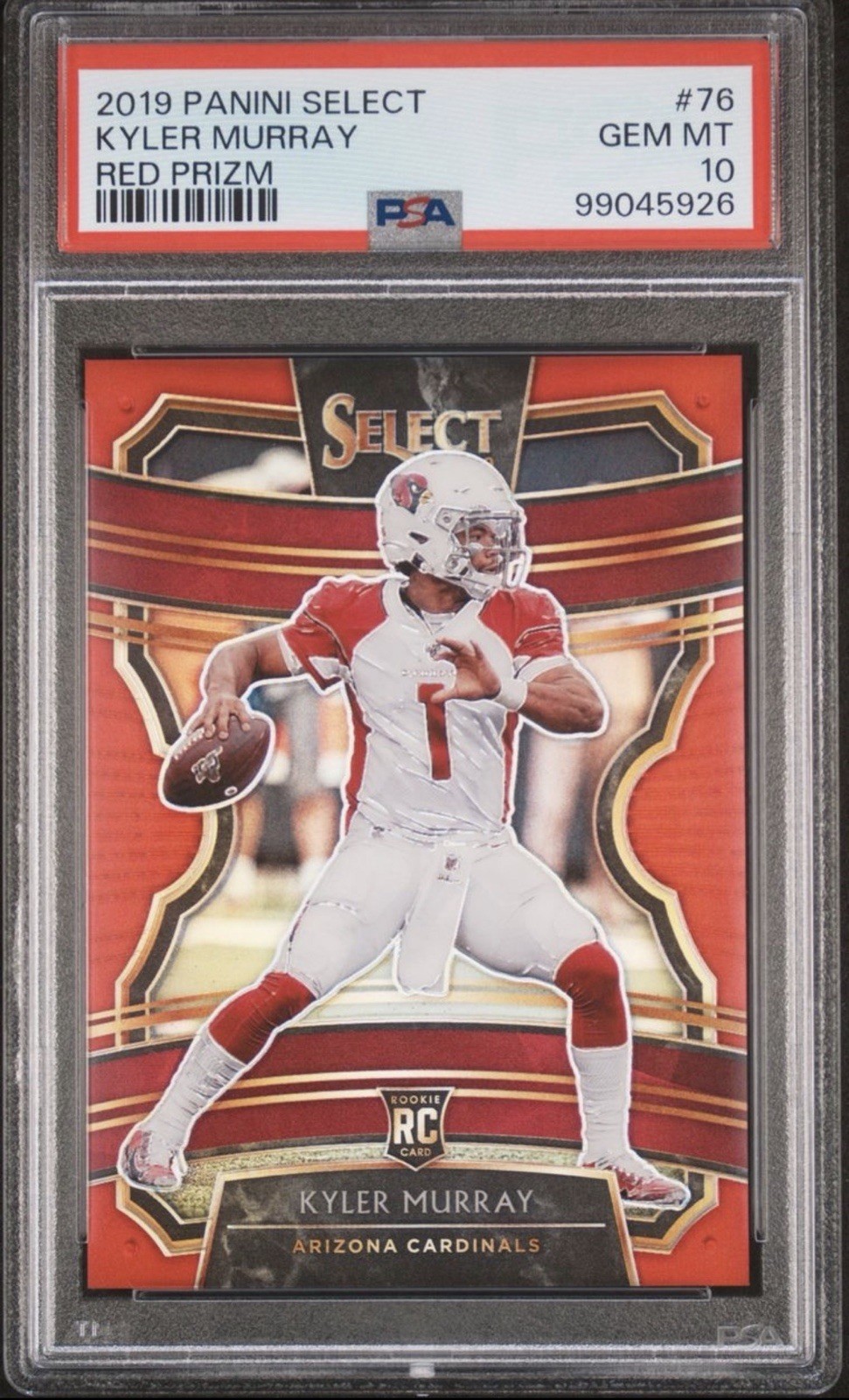 Kyler Murray Panini Select #76 Red Prizm