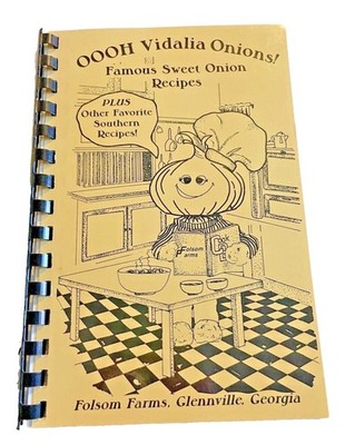 Cookbook Vidalia Onion Folsom Farms Glennville Georgia Recipe GA Book Vtg 1992 