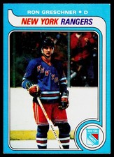 Ron Greschner, 1979-80 Topps, #78, New York Rangers,