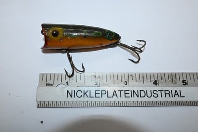 Vintage 2-1⁄2 Inch Wood Heddon Baby Lucky 13 Fishing Lure | eBay