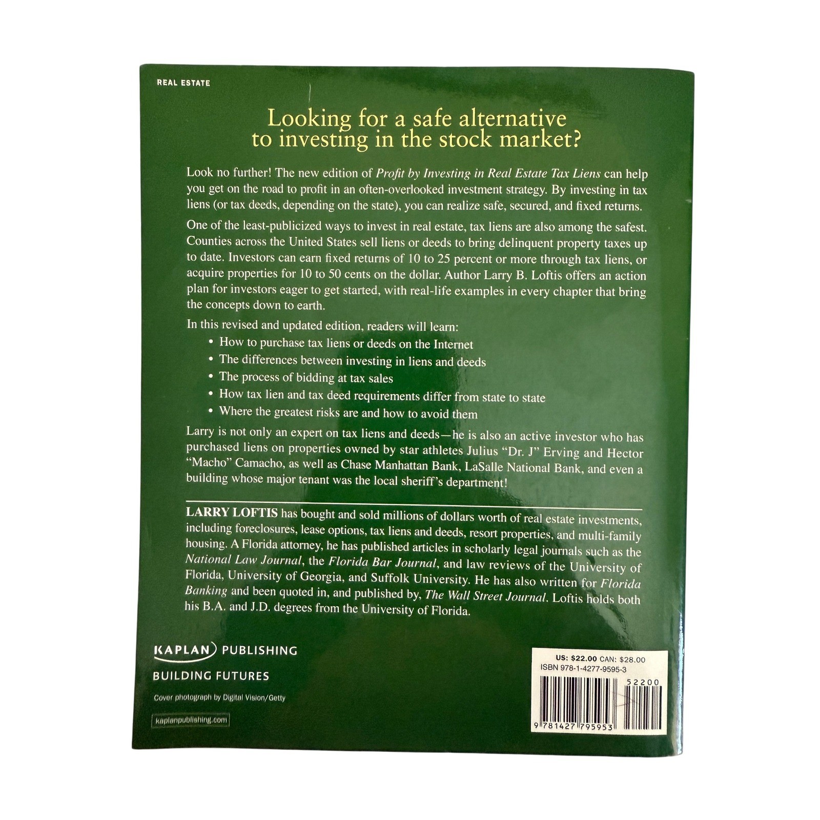 Profit by Investing in Real Estate Tax Liens by Larry Loftis Book Real Estate In