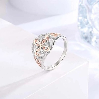 Neu Handmade Witch's Return-Knoten Schutz Ring, Hexen Knoten Ring Geschenke