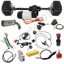 Go kart Snow Sand Wheel Track 30" 40" Rear Axle Kit 48v 1000w Differential Motor