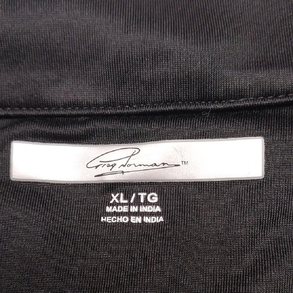 Pullover Greg Norman Performance Golf Para Hombre 1/4 Cremallera Talla XL Negro Mangas Largas Foto 2 de 4