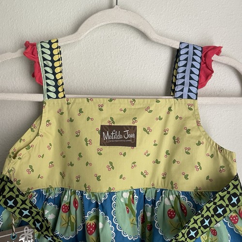 NEW Matilda Jane Size 8 Love Bug Knot Top Strawberry Ruffles Wonderful Parade - Picture 6 of 7