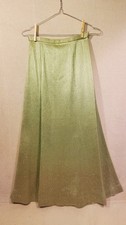 Mint Green Sparkly 60s 70s Skirt Sz S Vintage Handmade Mod Long Maxi Party MCM