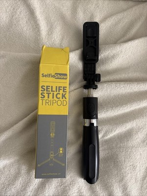 New! Selfie Stick Extendable Tripod by Selfie Show, Model: L02, BLK *NO BATTERY*