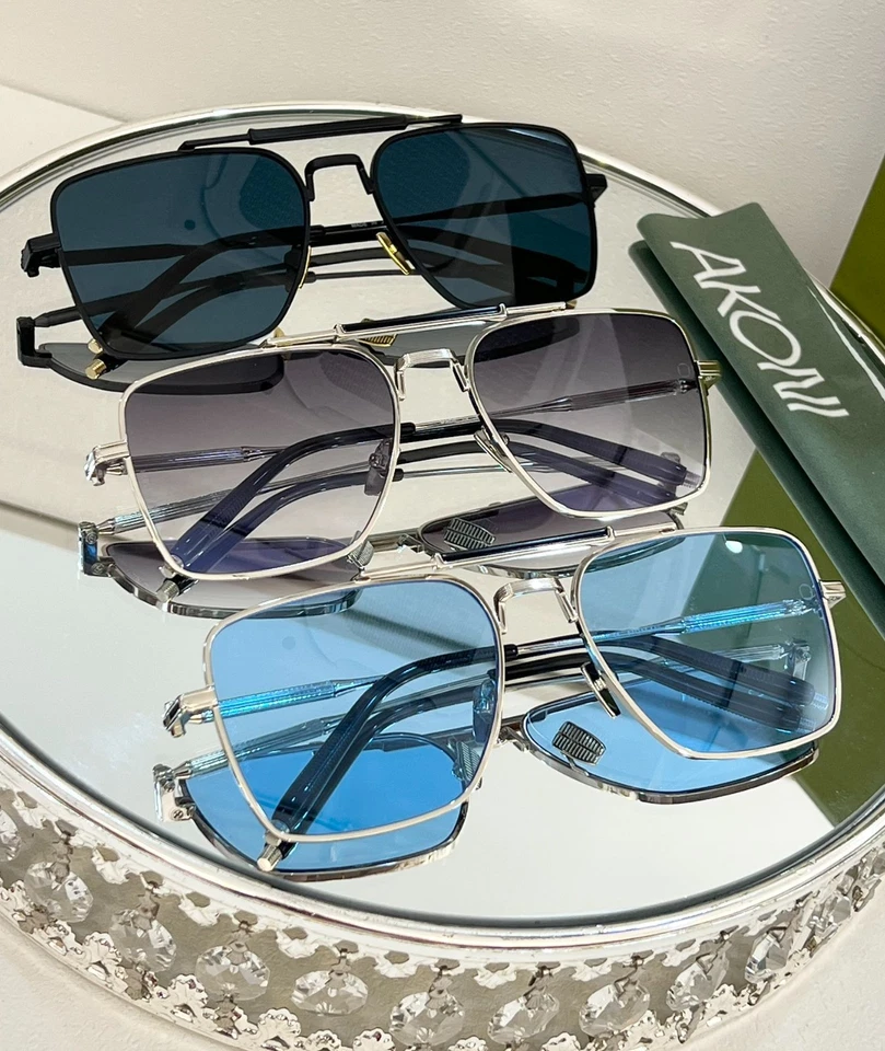 Gafas de sol Balmain x Akoni 57□17-142 - Gafas de aviador doradas premium UV400 Foto 4 de 4