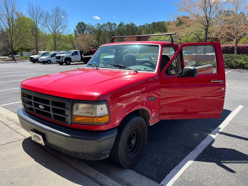 Barras transversales canalón de lluvia para Ford F-150 (1987-1996), negro Foto 4 de 4