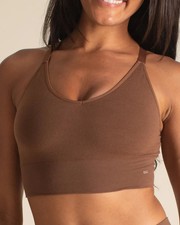   NWT Branwyn Essential Busty Bra Merino Wool Women's Size S - Dark Nude   