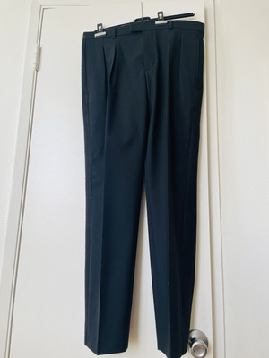 Karl Lagerfeld Black Wool Blend Dress Pants Black - size 48IT -  Never Worn!