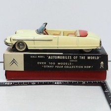 Old Bandai "Citroen DS19 Convertible" White, Vintage Rare with Box, Good "Used"