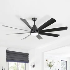 Large 72in Farmhouse Ceiling Fan Lights with Remote Modern Industrial Fans Quiet