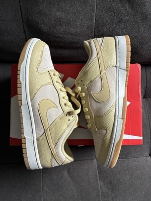 Nike Dunk Low Khaki Gum Men's Size 9 Women's Size 10.5 Authentic Sneakers