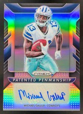 2018 Panini Prizm Patented Penmanship Prizm #PPP-MGL Michael Gallup RC Auto /10