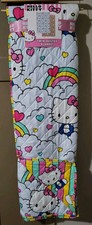 White Sanrio Hello Kitty Rainbow Cloud Twin Quilted Blanket - 60in x 90in - NWT