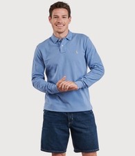  115 Polo Ralph Lauren Men  s Classic Fit Mesh Cotton Polo Shirt Blue Large