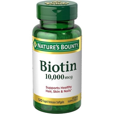 Nature's Bounty Biotin 10000 mcg, Supports Healthy 120 Count (Pack of 1) 