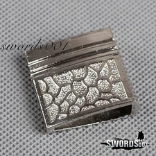 Sword Mountings Silvery Alloy Habaki For Japanese Samurai Warrior Katana Sword