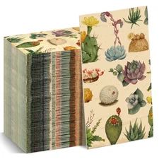 Teling 100 Pcs Vintage Guest Napkins 2 Ply Vintage Paper Dinner Cocktail Hand...