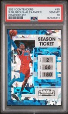 2021-22 Panini Contenders - Shai Gilgeous-Alexander #85 Cracked Ice Ticket /25