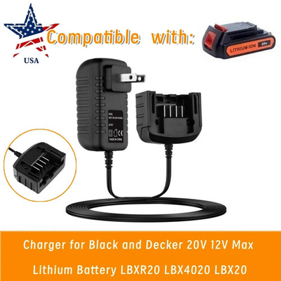 #ad #ad Charger for Black and Decker 20V 12V Max Lithium Battery LBXR20 LBX4020 LBX20 $8.90