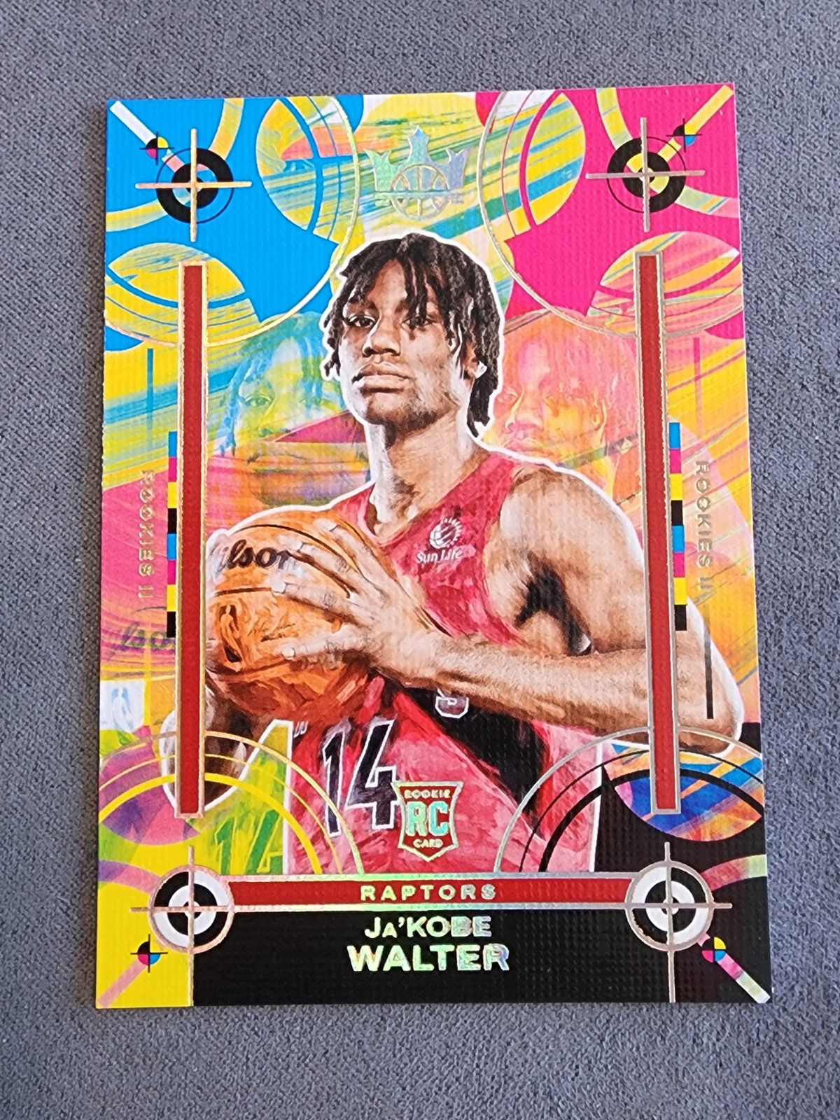 2024-25 Panini Court Kings Rookies II #144 Ja’Kobe Walter, Toronto SP Rookie