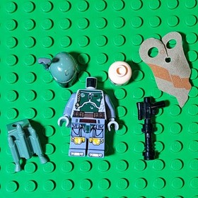 LEGO Star Wars Boba Fett minifigure - Clone Head - 75174 - sw0822 Cape