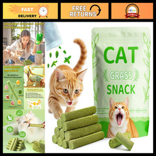 18-Pack Cat Toys Set - Grass Teething Sticks Chew Treats for Hairball Relief,
