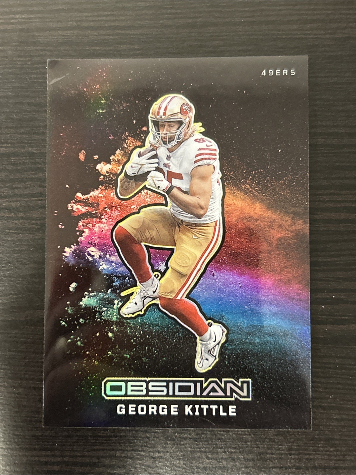 2023 Panini Obsidian - Black Color Blast George Kittle #3 Case Hit SSP