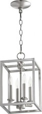 Cuboid - 4 Light Large Entry Pendant in Quorum Home Collection style - 11