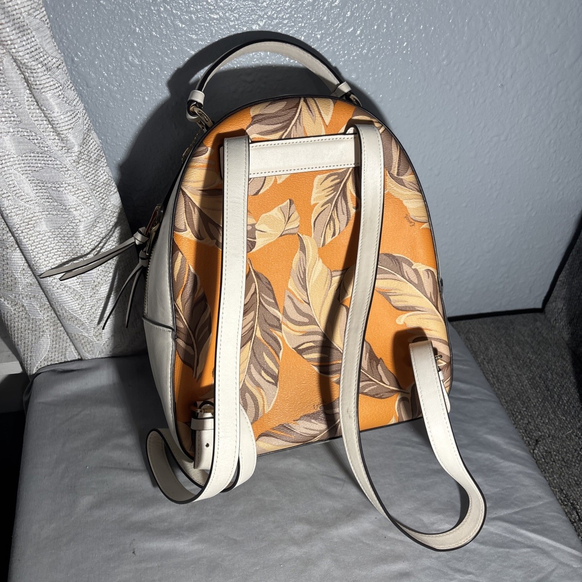 NWOT Coach Jordyn Backpack Banana Leaf Print Redwood - Mini