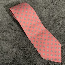 Ferrell Reed Nordsrom Vintage 100 Silk Hand Made in USA Red Navy Law Prep Tie