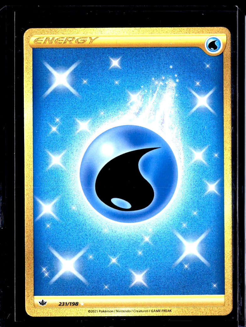 Water Energy 231/198 Gold Secret Rare Chilling Reign Sword & Shield (NM) Pokemon
