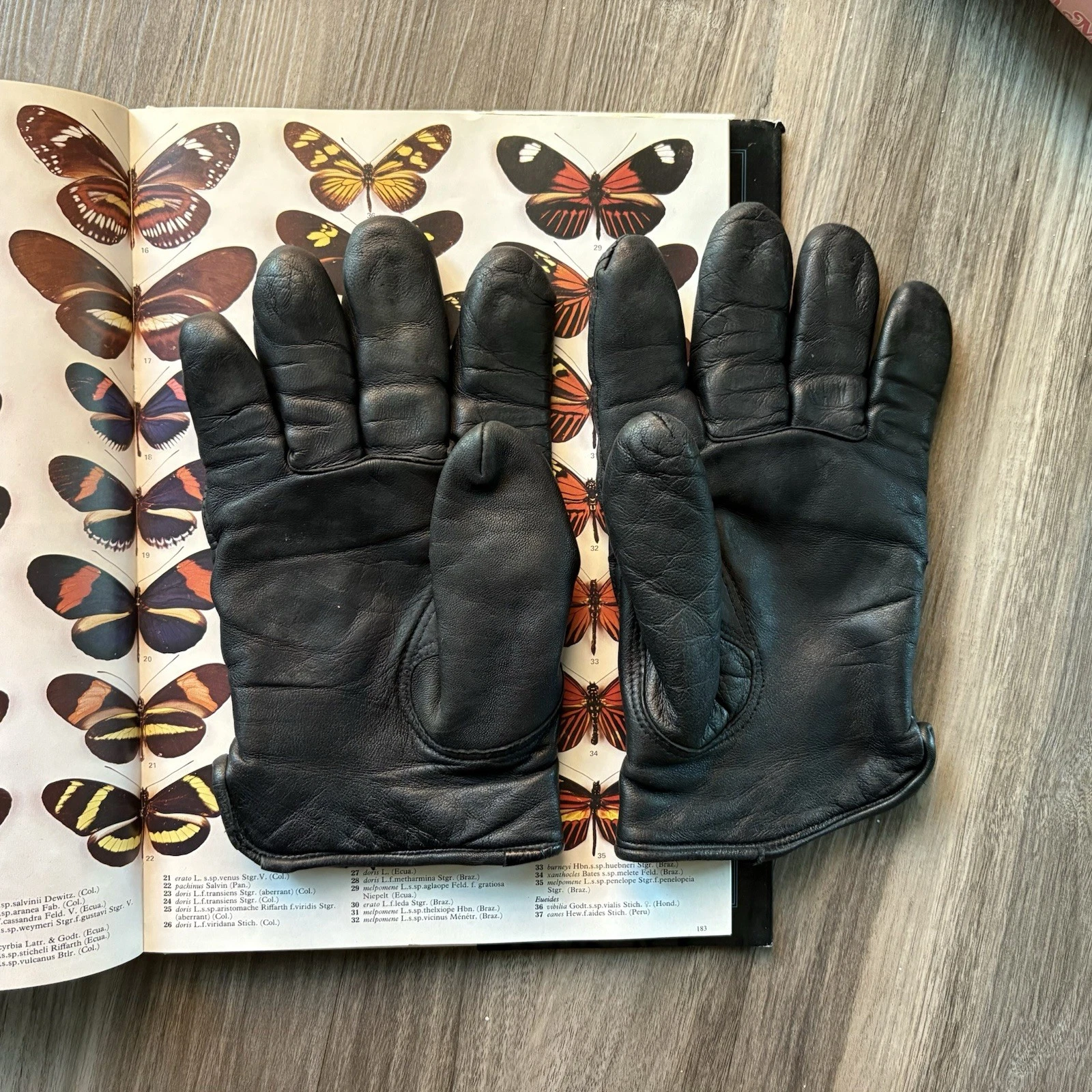 Men’s 90’s VTG Leather Thinsulate Gloves Size Large Fleece Lined Vintage