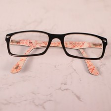 Ray-Ban Authentic Eyeglasses RB 5206 5014 52 18 140 MM Black Red Logo Txt