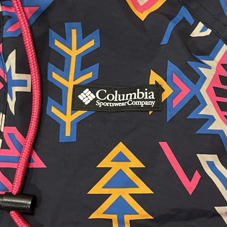 Columbia Women's Wintertrainer Snow Suit XL Pink Retro Geometric Ski Jumpsuit - Image 3 of 4