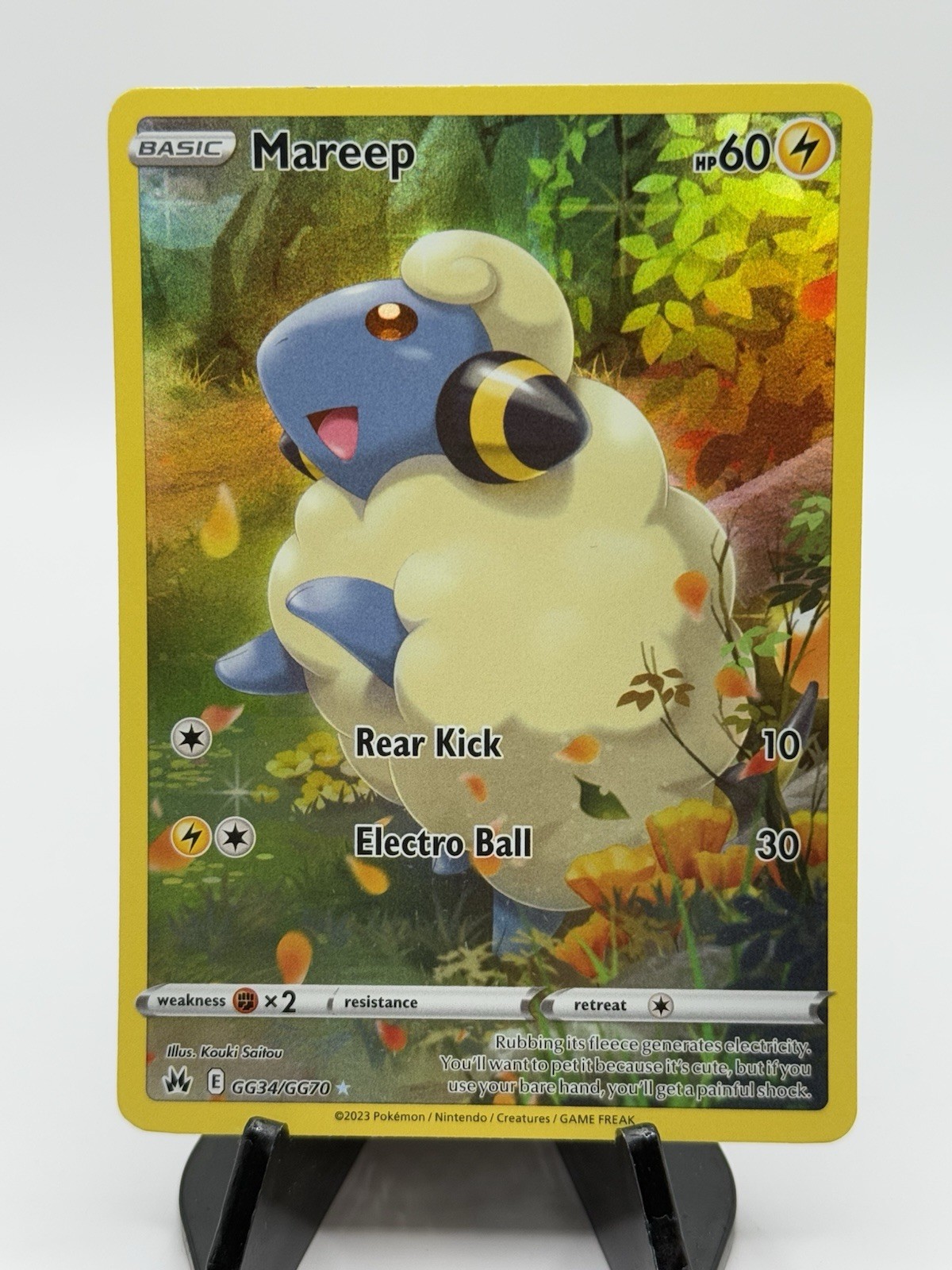 Mareep GG34/GG70 Galarian Gallery Holo Crown Zenith Pokemon NM