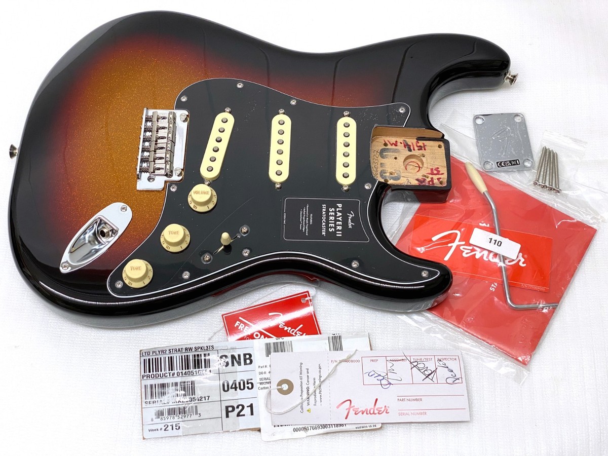 SPARKLE SUNBURST Fender PLAYER II LOADED Strat Alder Body Electric