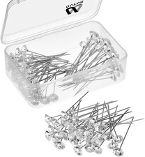 Outus 100 Pieces Diamond Bouquet Pins Rhinestones Corsages Pins 2 Inch Crystals