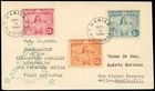(JC158) PHILIPPINES - JAPAN. 1943 KALAYAAN PERF SET FDC. SAN MIGUEL