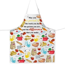 Lunch Lady Aprons Cafeteria Worker Squad Gift School Appreciation Bib Kitchen