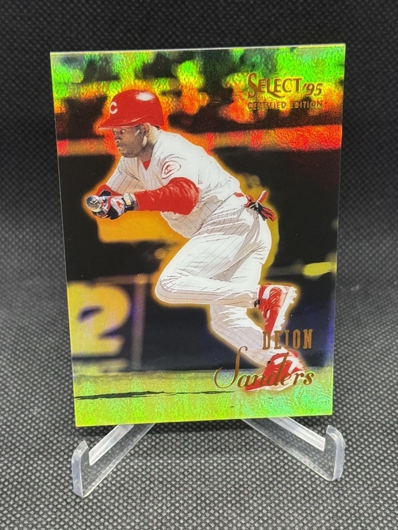 1995 Pinnacle Select Certified #8 Deion Sanders Mirror Gold Reds🔥