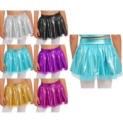 Girls Tutu Halloween Ballet Mini Costume Gymnastic Outfits Birthday Skirt Show