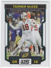 #306 Tanner McKee 2023 Score RC Philadelphia Eagles